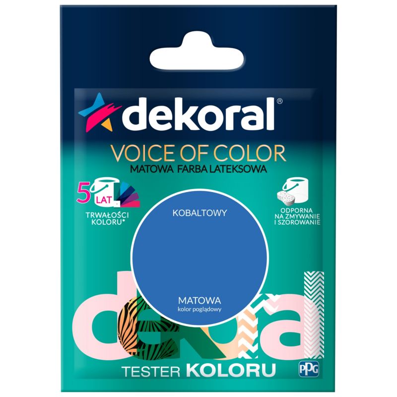 Tester farby Dekoral Voice of Color kobaltowy 0,05 l