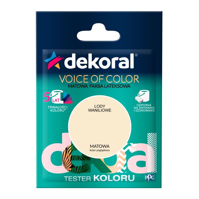 Tester farby Dekoral Voice of Color lody waniliowe 0,05 l