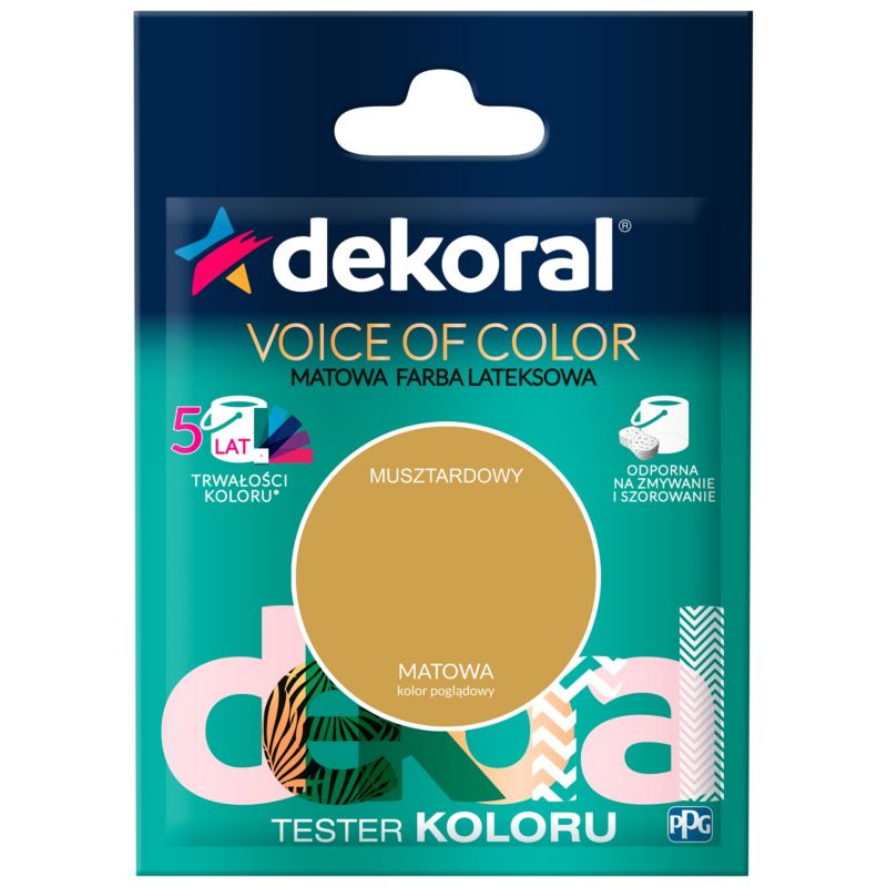 Tester farby Dekoral Voice of Color musztardowy 0,05 l