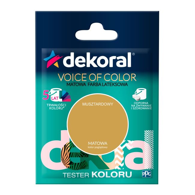 Tester farby Dekoral Voice of Color musztardowy 0,05 l
