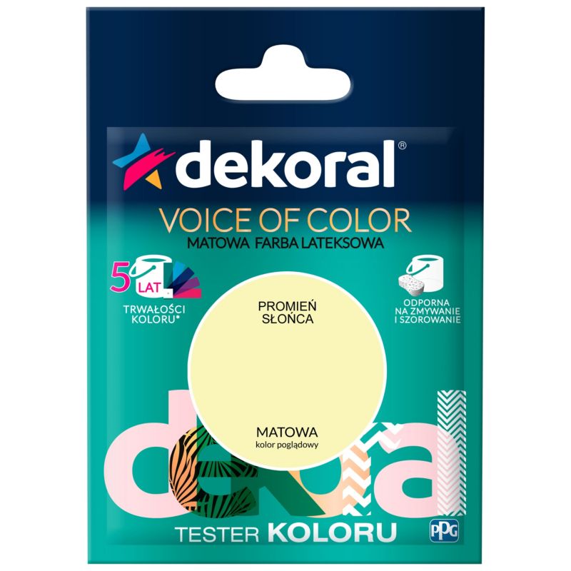 Tester farby Dekoral Voice of Color promień słońca 0,05 l