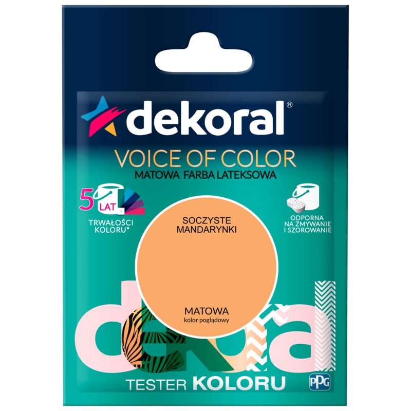 Tester farby Dekoral Voice of Color soczyste mandarynki 0,05 l