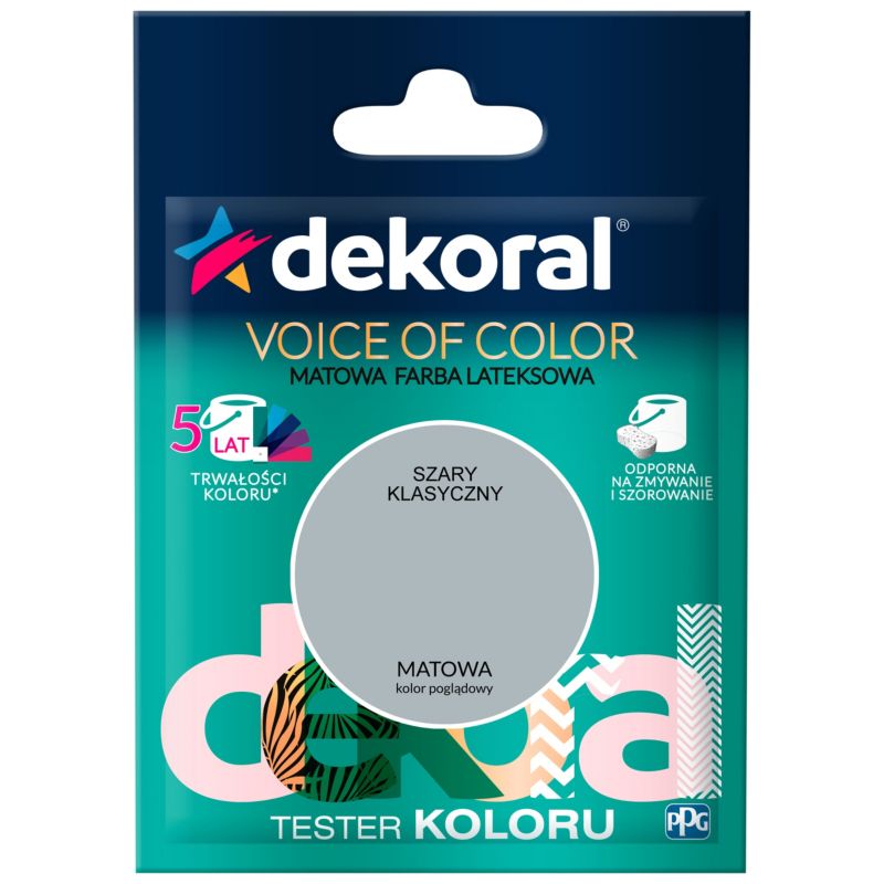 Tester farby Dekoral Voice of Color szary klasyczny 0,05 l