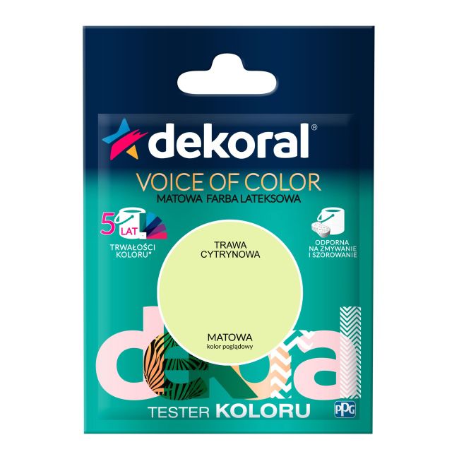 Tester farby Dekoral Voice of Color trawa cytrynowa 0,05 l