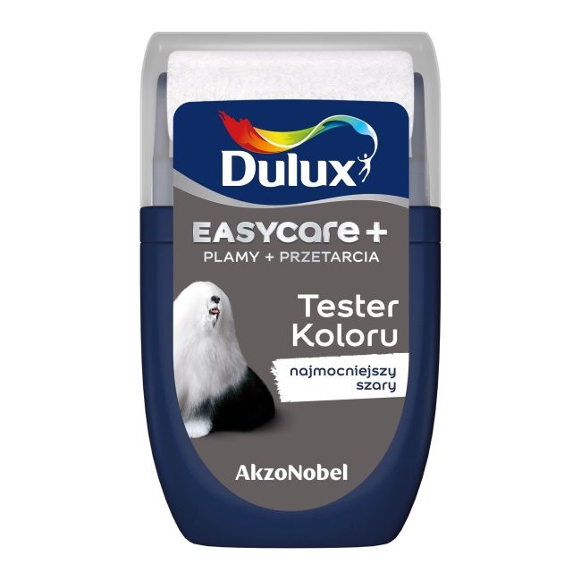 Tester farby Dulux EasyCare+ najmocniejszy szary 0,03 l