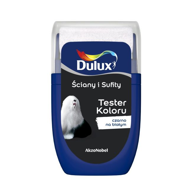 Tester farby Dulux Ściany i Sufity czarno na białym 0,03 l