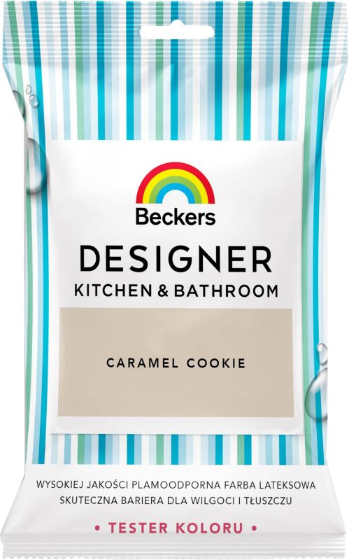 Tester farby kolorowej Beckers Designer Kitchen&Bathroom Caramel Cookie 0,05 l