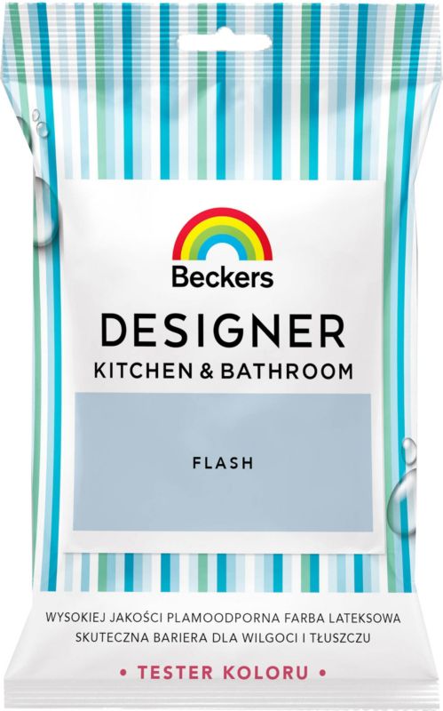 Tester farby kolorowej Beckers Designer Kitchen&Bathroom Flash 0,05 l