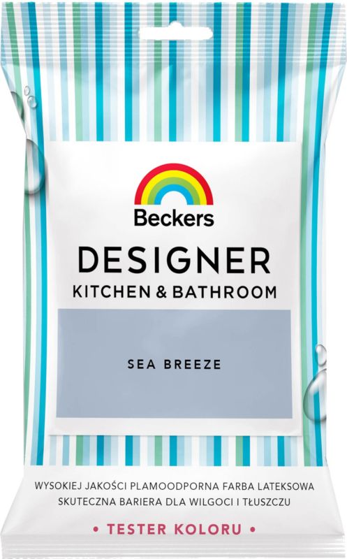 Tester farby kolorowej Beckers Designer Kitchen&Bathroom Sea Breeze 0,05 l