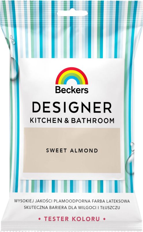 Tester farby kolorowej Beckers Designer Kitchen&Bathroom Sweet Almond 0,05 l