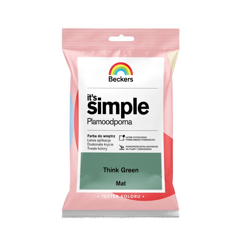 Tester farby kolorowej Beckers It's Simple think green 0,05 l