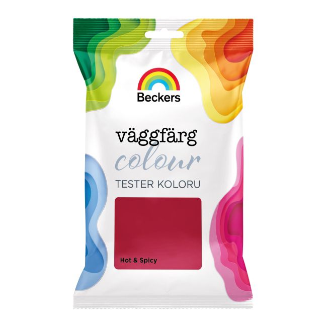 Tester farby kolorowej Beckers Vaggfarg Colour hot & spicy 0,05 l