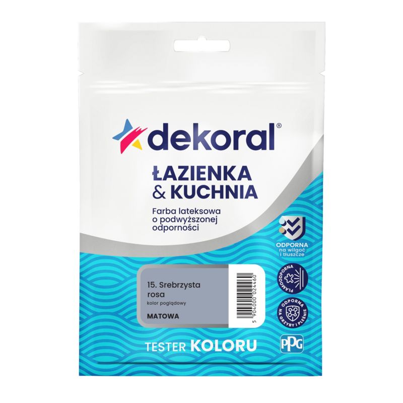 Tester farby kolorowej Dekoral Łazienka & Kuchnia morelowy pastelowy 0,03 l