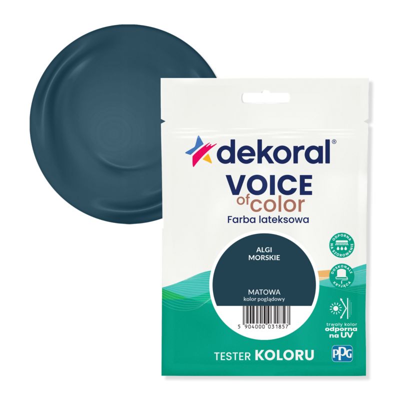 Tester farby kolorowej Dekoral Voice of Color algi morskie 0,05 l
