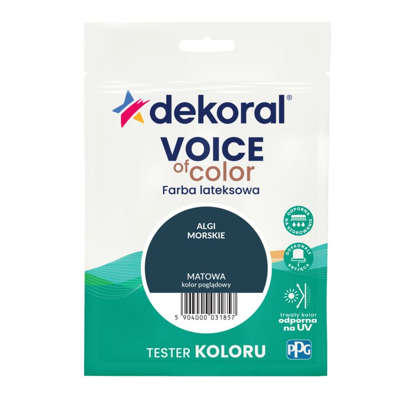 Tester farby kolorowej Dekoral Voice of Color algi morskie 0,05 l