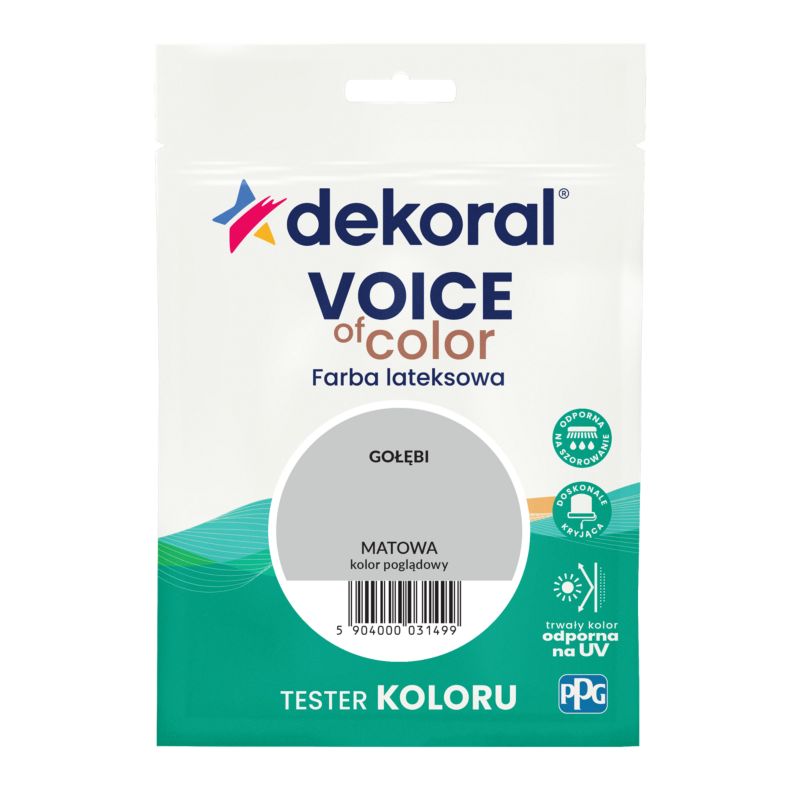 Tester farby kolorowej Dekoral Voice of Color gołębi 0,05 l