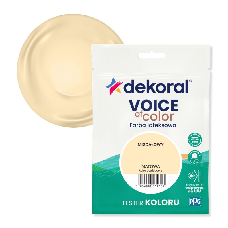 Tester farby kolorowej Dekoral Voice of Color migdałowy 0,05 l