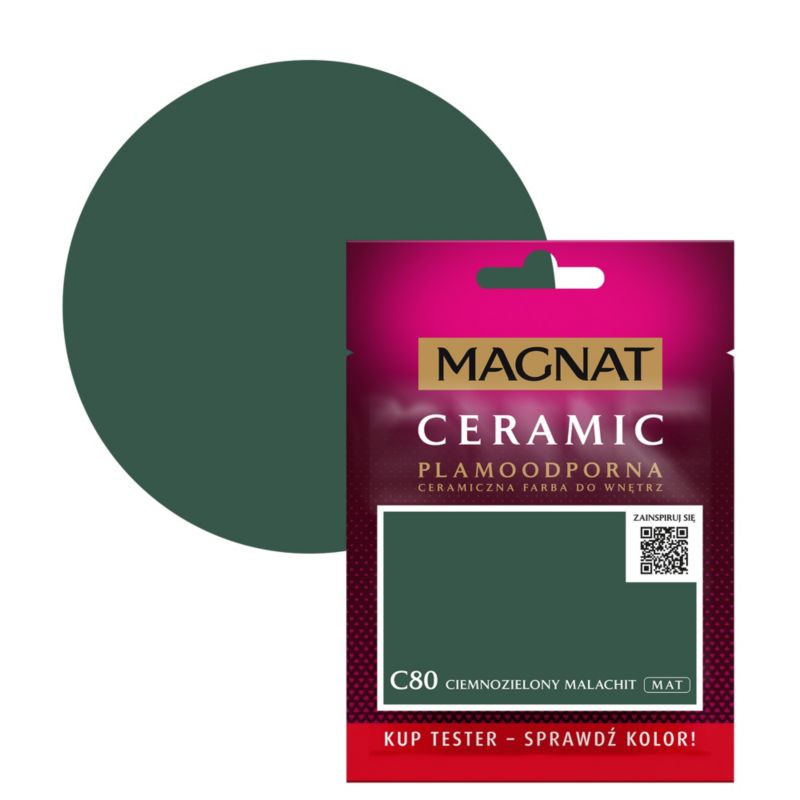 Tester farby Magnat Cer ciemnozielony malachit 30 ml
