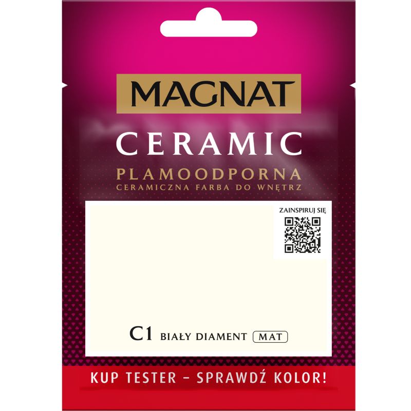 Tester farby Magnat Ceramic C1 biały diament 0,03 l