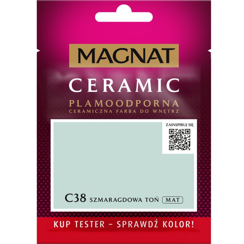 Tester farby Magnat Ceramic C38 szmaragdowa toń 0,03 l