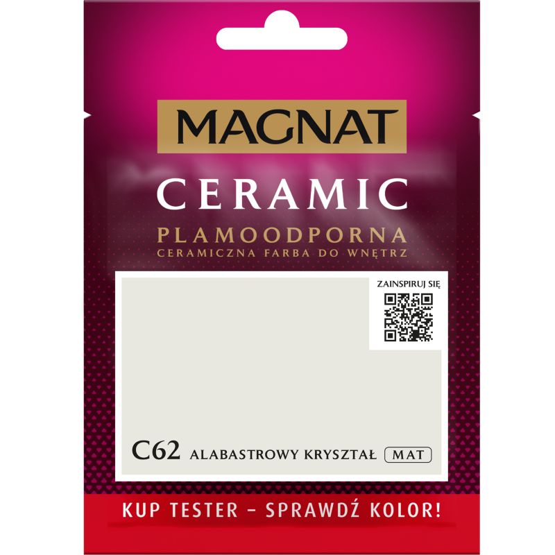 Tester farby Magnat Ceramic C62 alabastrowy kryształ 0,03 l