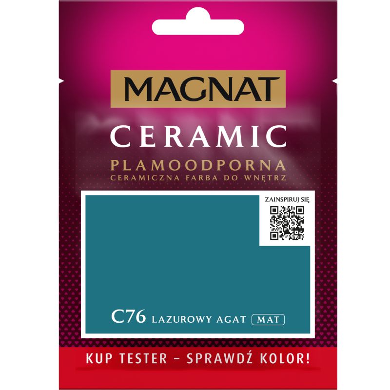 Tester farby Magnat Ceramic C76 lazurowy agat 0,03 l