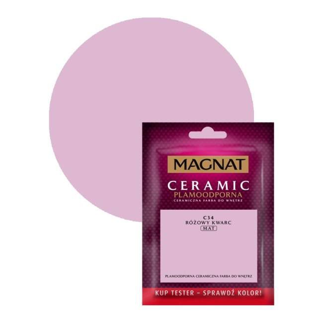 Tester farby Magnat Ceramic różowy kwarc 0,03 l