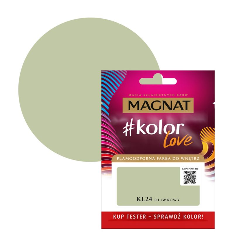 Tester farby Magnat #kolorLove KL24 oliwkowy 0,025 l