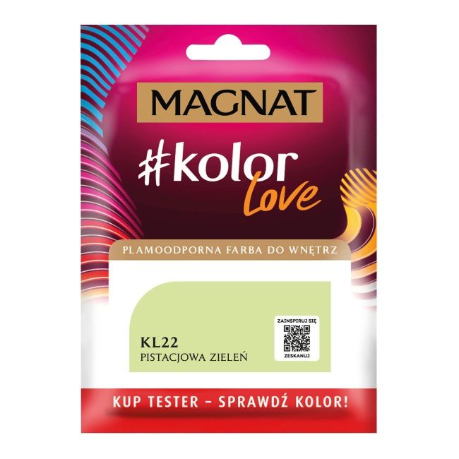 Tester farby Magnat #kolorLove pistacjowa zieleń 0,025 l