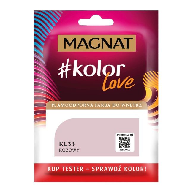 Tester farby Magnat #kolorLove różowy 0,025 l