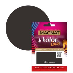 Tester farby plamoodpornej Magnat #kolorLove KL21 czarny 0,025 l