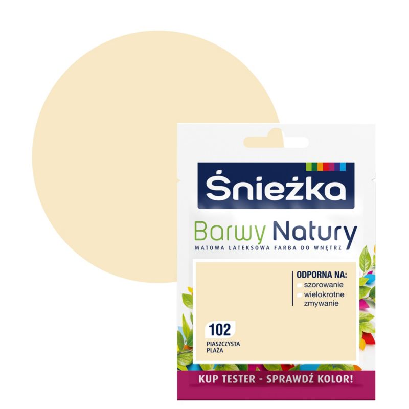 Tester farby Śnieżka Barwy Natury biały 25 ml
