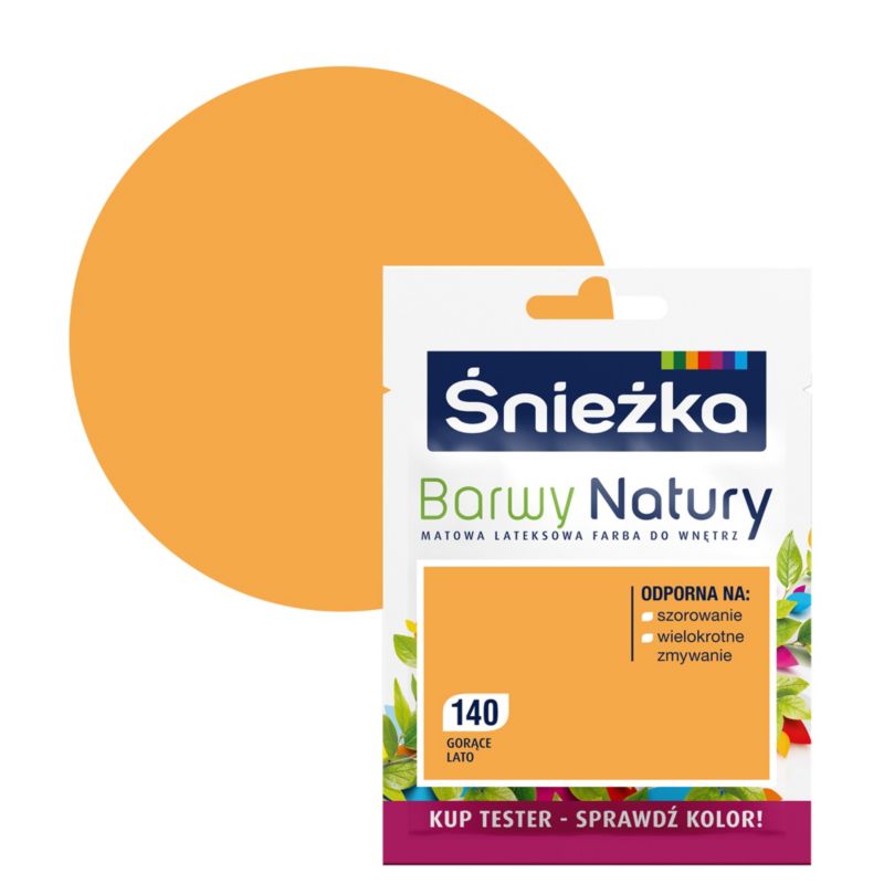 Tester farby Śnieżka Barwy Natury gorące lato 25 ml