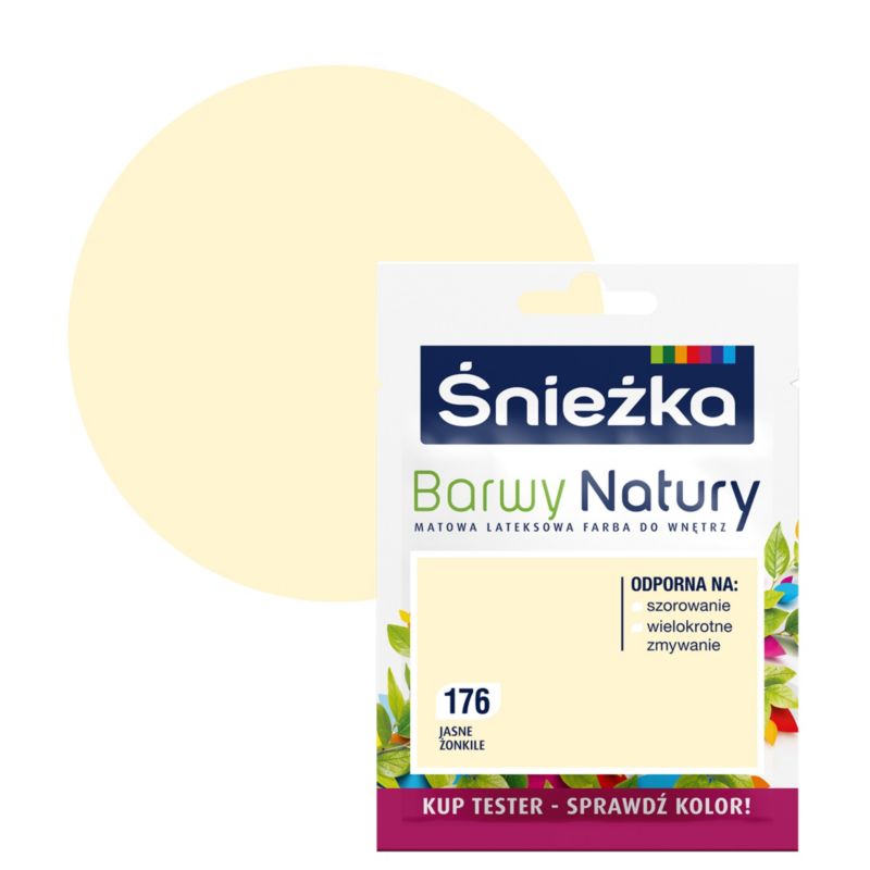 Tester farby Śnieżka Barwy Natury jasne żonkile 25 ml