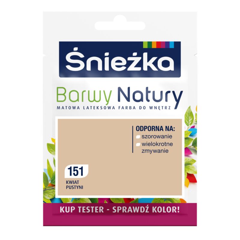 Tester farby Śnieżka Barwy Natury kwiat pustyni 25 ml