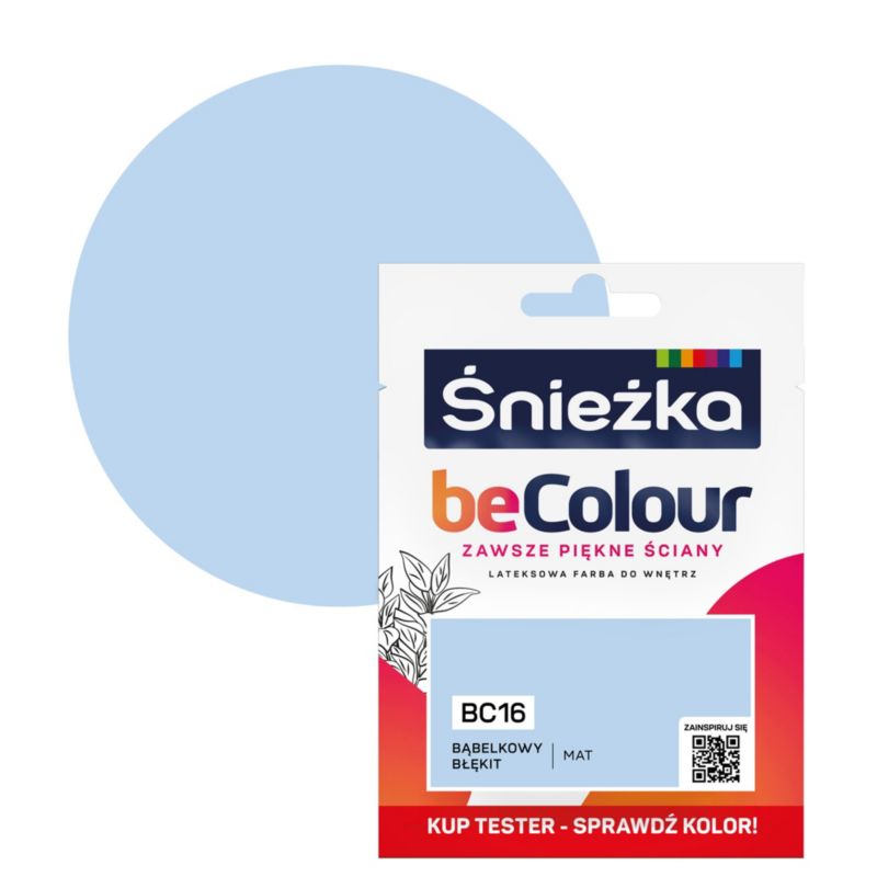 Tester farby Śnieżka Becolour bąbelkowy błękit 25 ml