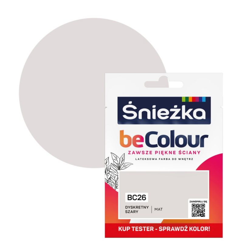 Tester farby Śnieżka Becolour dyskretny szary 25 ml