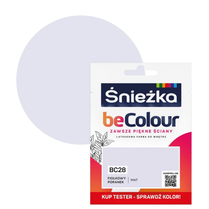 Tester farby Śnieżka Becolour fiołkowy poranek 25 ml