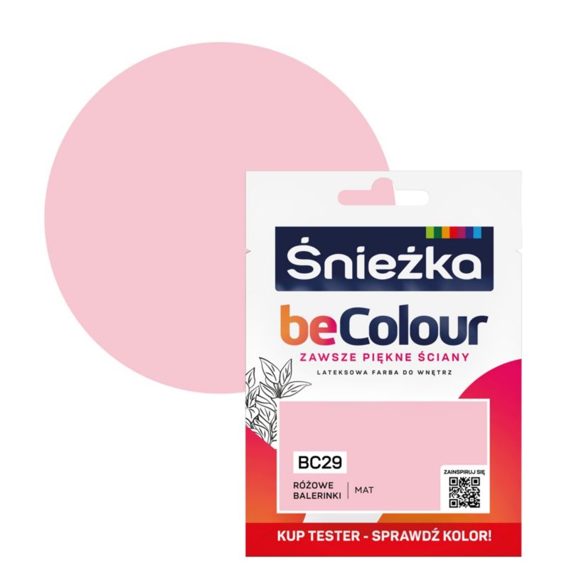 Tester farby Śnieżka Becolour różowe balerinki 25 ml