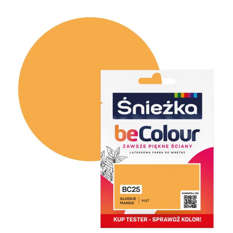 Tester farby Śnieżka Becolour słodkie mango 25 ml