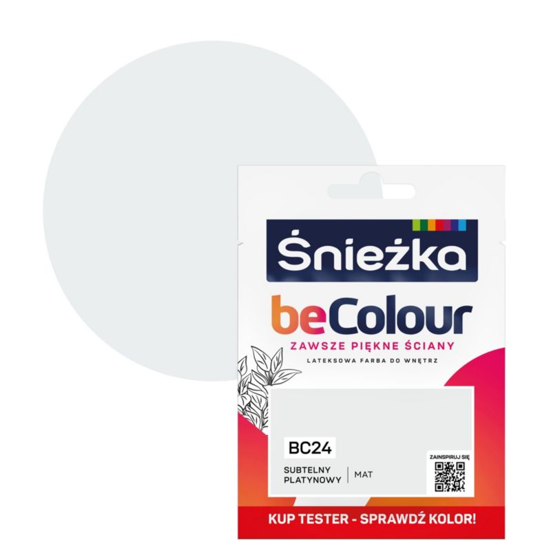 Tester farby Śnieżka Becolour subtelny platynowy 25 ml