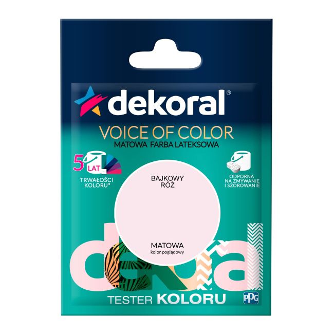 Testerfarby kolorowej Dekoral Voice of Color bajkowy róż 0,05 l
