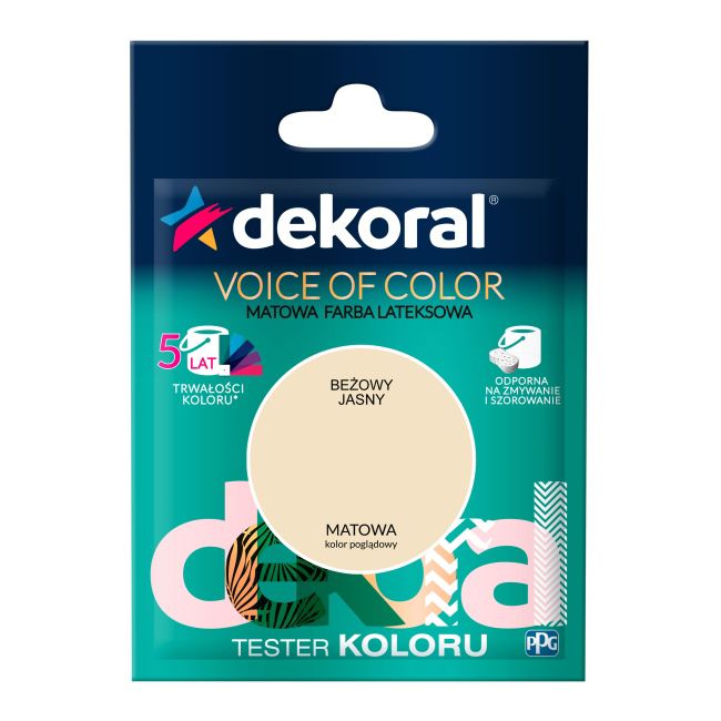 Testerfarby kolorowej Dekoral Voice of Color beżowy jasny 0,05 l