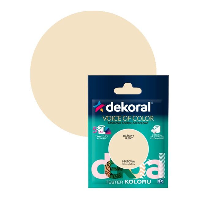 Testerfarby kolorowej Dekoral Voice of Color beżowy jasny 0,05 l