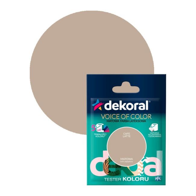 Testerfarby kolorowej Dekoral Voice of Color cafe latte 0,05 l