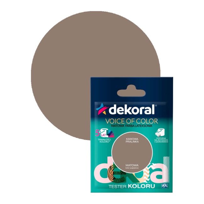Testerfarby kolorowej Dekoral Voice of Color kawowa pralinka 0,05 l