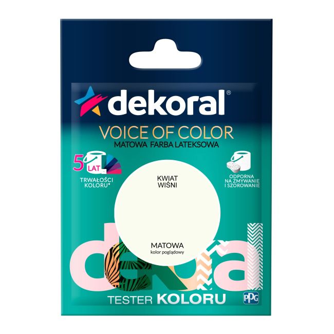 Testerfarby kolorowej Dekoral Voice of Color kwiat wiśni 0,05 l