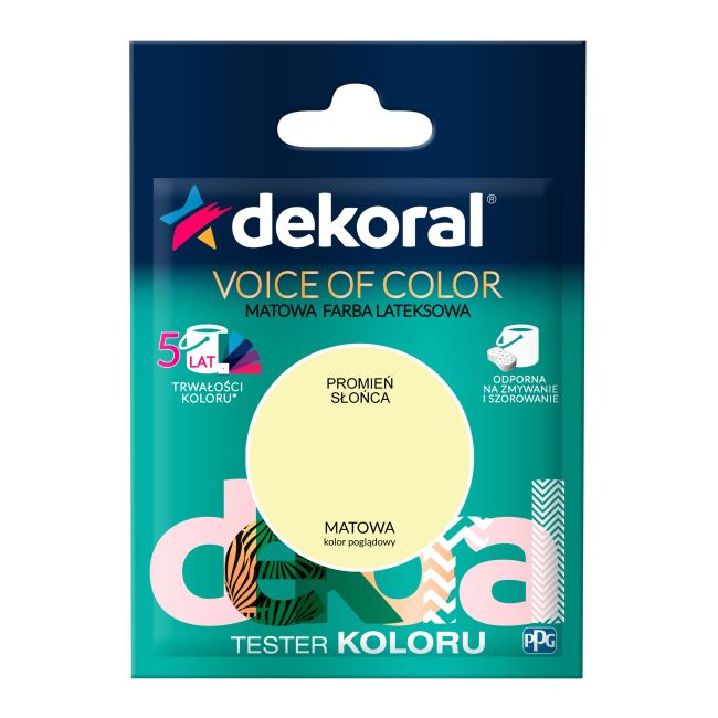 Testerfarby kolorowej Dekoral Voice of Color promień słońca 0,05 l