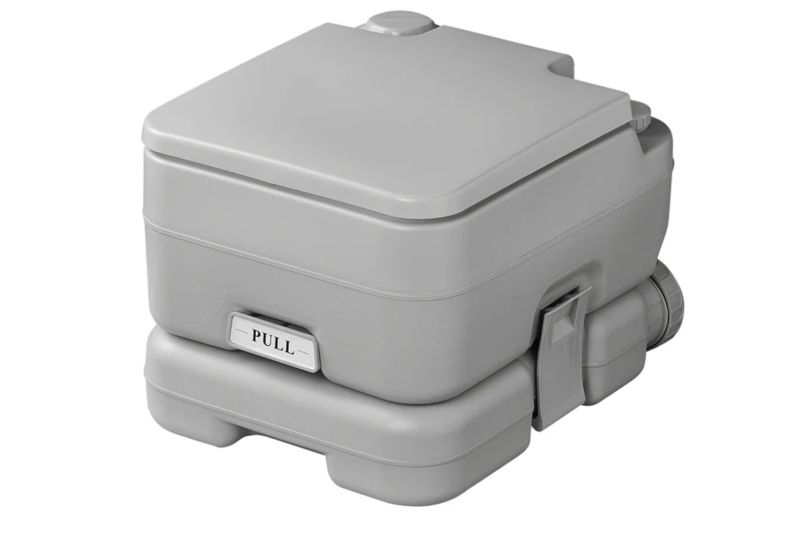 Toaleta turystyczna ProPlus 370415CR przenośna toaleta kempingowa szara 10L/10L 1 szt.