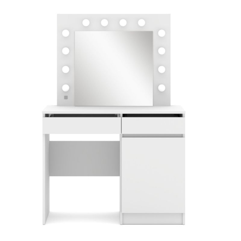 Toaletka Bim Furniture Hollywood 95 z lustrem biały mat 1 szt